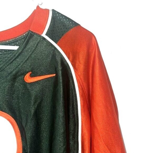 Nike Miami Hurricanes Green & Orange Football Jersey #3 XXL Length +2 - Picture 4 of 8